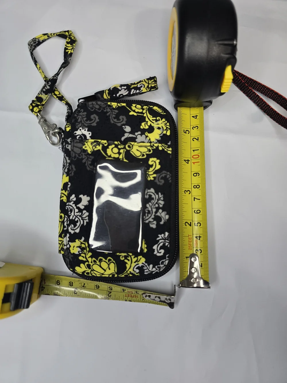 Vera Bradley Black, Yellow & Gray Floral Wristlet  Wallet - Picture 8 of 9